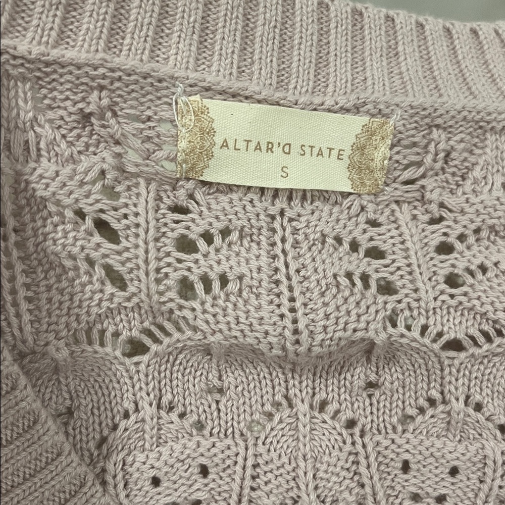 Altar’d State cropped bell sleeve sweater - NEW - Picture 4 of 5